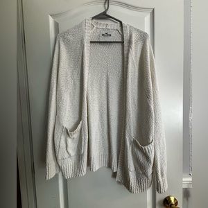White Hollister cardigan
